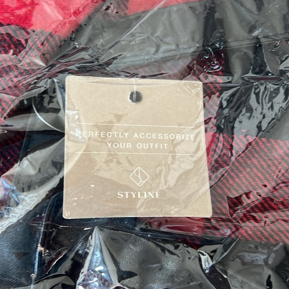 Plaid Flannel Shoulder Tote Bag Red Black Buffalo Plaid Tote - Picture 5 of 5